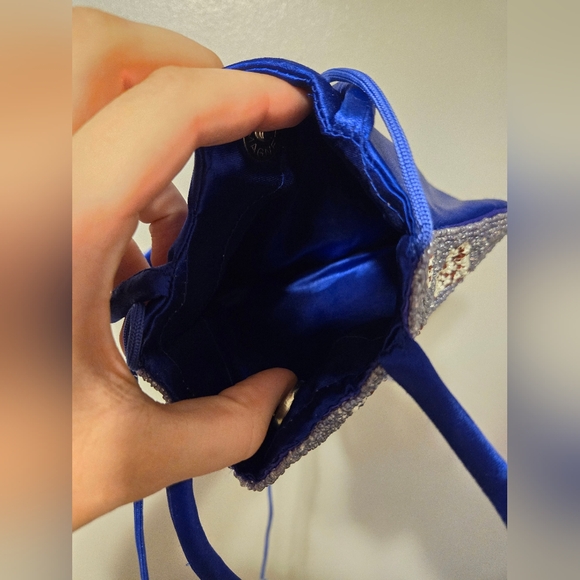 Vintage Beaded & Satin Purse - Picture 4 of 4